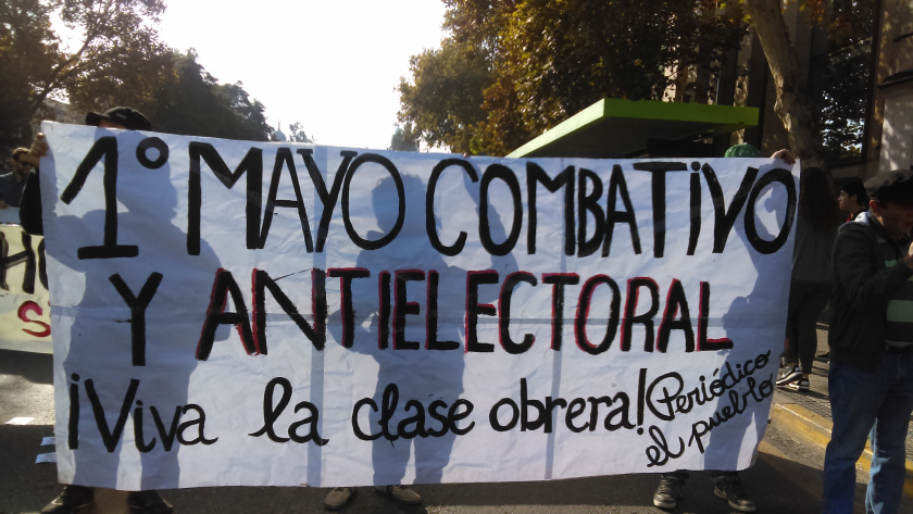 Chile: Kämpferische und massenhafte Demonstration am 1. Mai