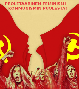 International 8th of March leaflet in Finnish