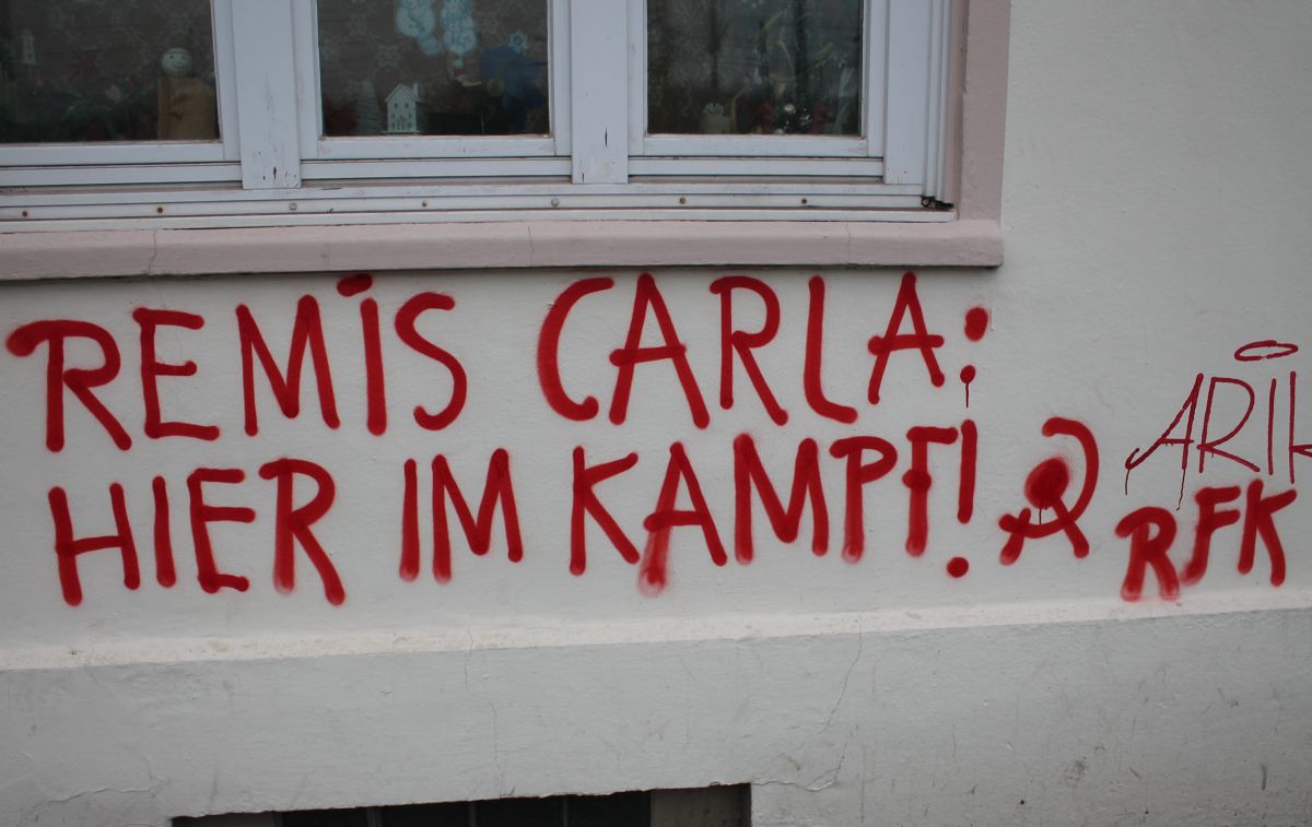 Aktion zu Genossin Remís Carla