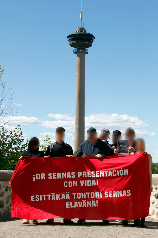 Finland | Tampere: Expression of solidarity with Mexican Comrades on the occasion of the 2nd anniversary of the disappearance of Dr. Sernas