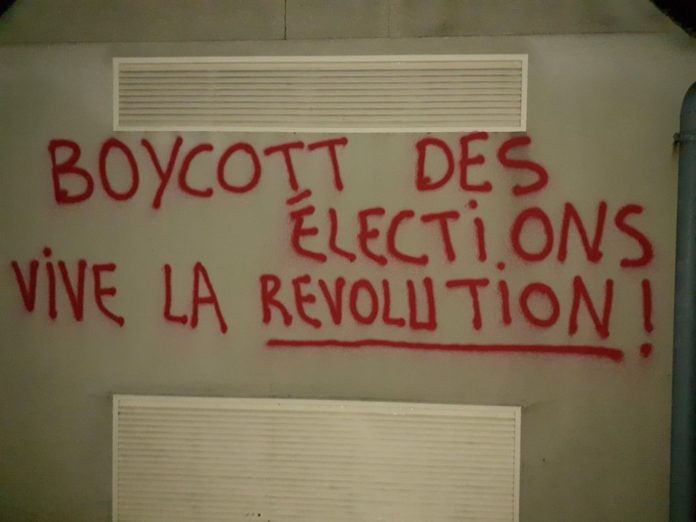 Geteilte Erklärung aus Frankreich: Boykott der Wahlen! Lang lebe die Revolution!
