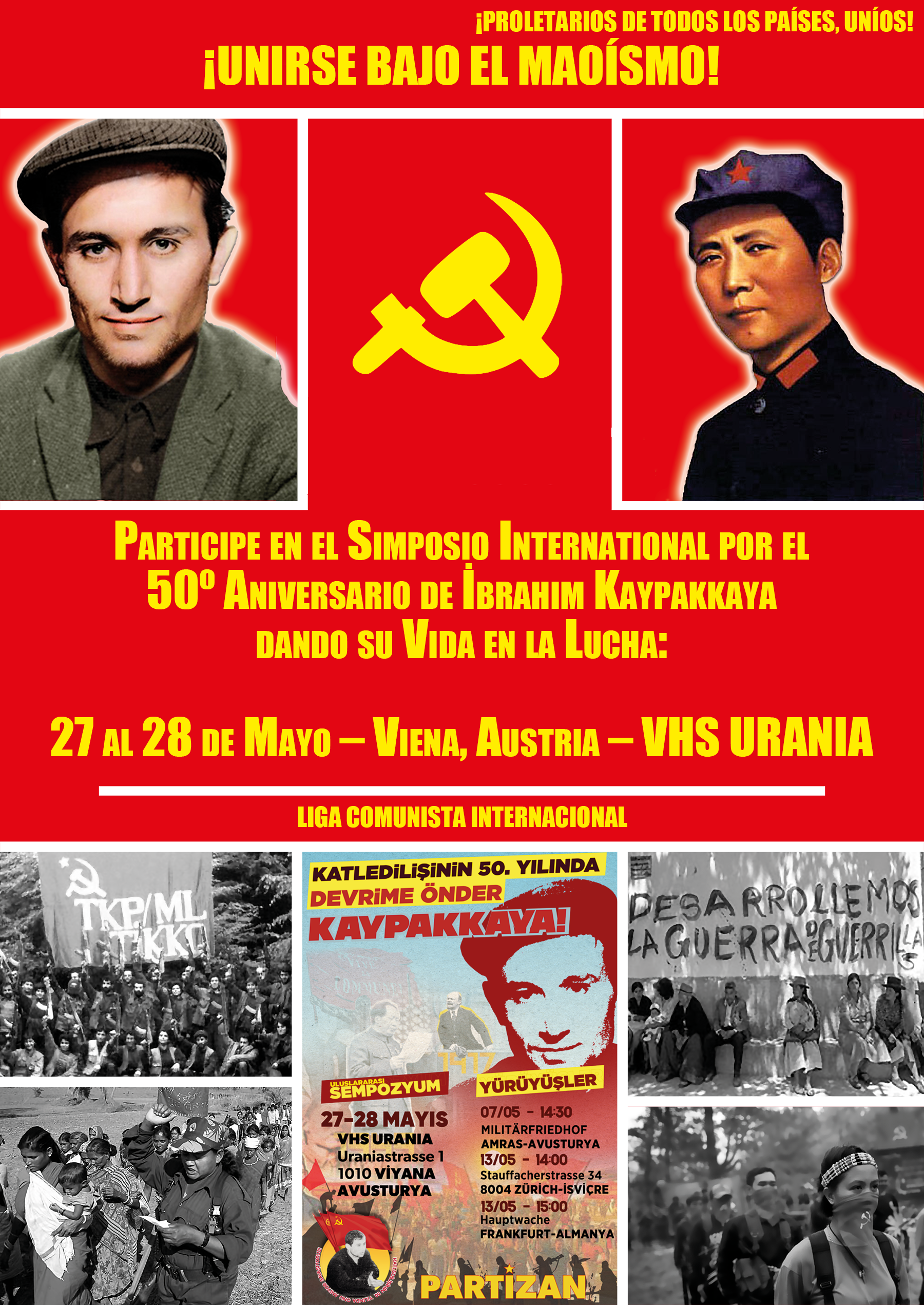 Internationales Symposium zum 50. Jahrestag als Ibrahim Kaypakkaya sein Leben im Kampf gab