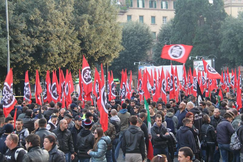 Aufmarsch von Faschisten in Rom