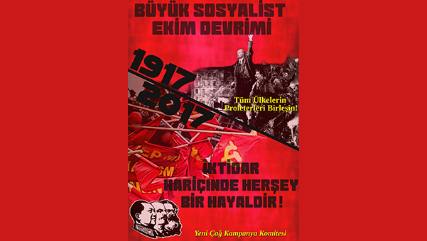 Poster Octoberrevolution Turkish