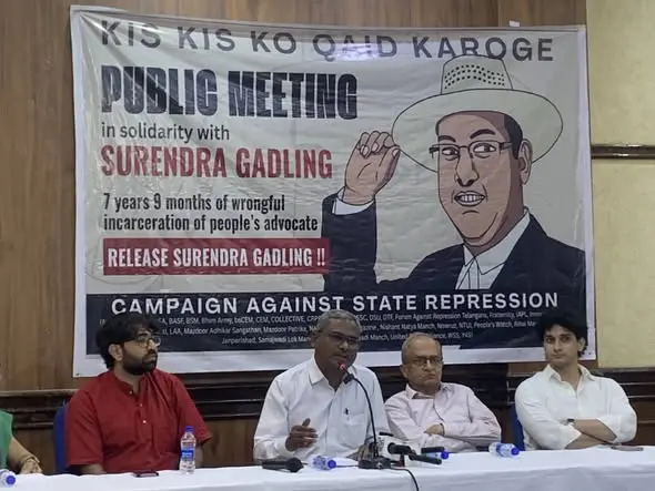 Indien: Öffentliches Treffen verlangt die Freilassung des Volksanwalt Surendra Gadling