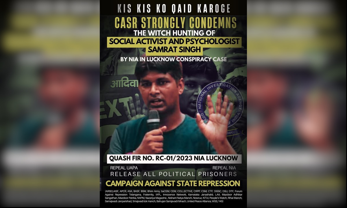 Indien: CASR verurteilt die Verfolgung von Samrat Singh durch die NIA scharf