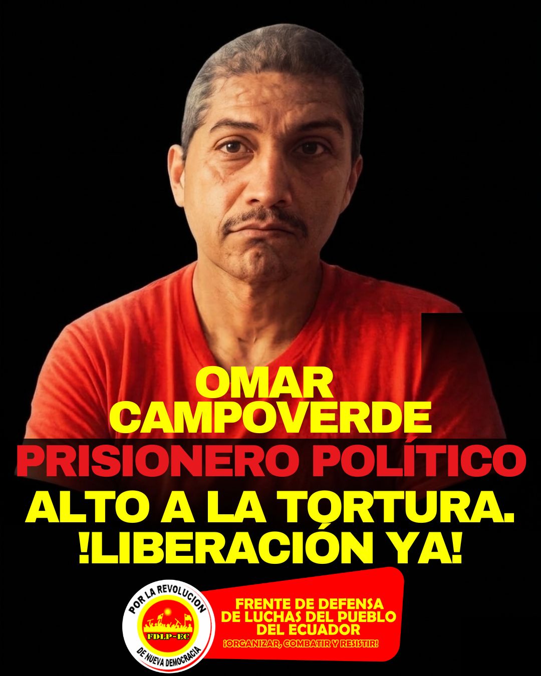 Ecuador: Folter und sexuelle Übergriffe gegen den politischen Gefangenen Omar Campoverde