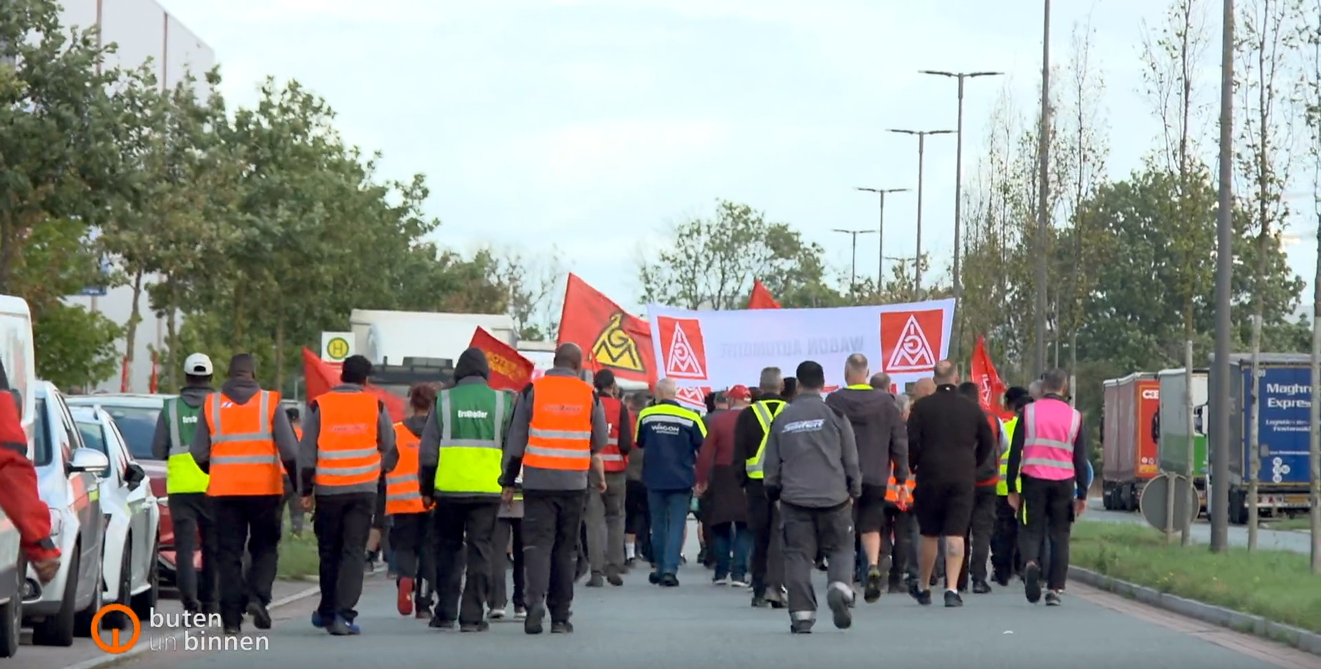Bremen – Demonstration der Mercedes-Zulieferarbeiter