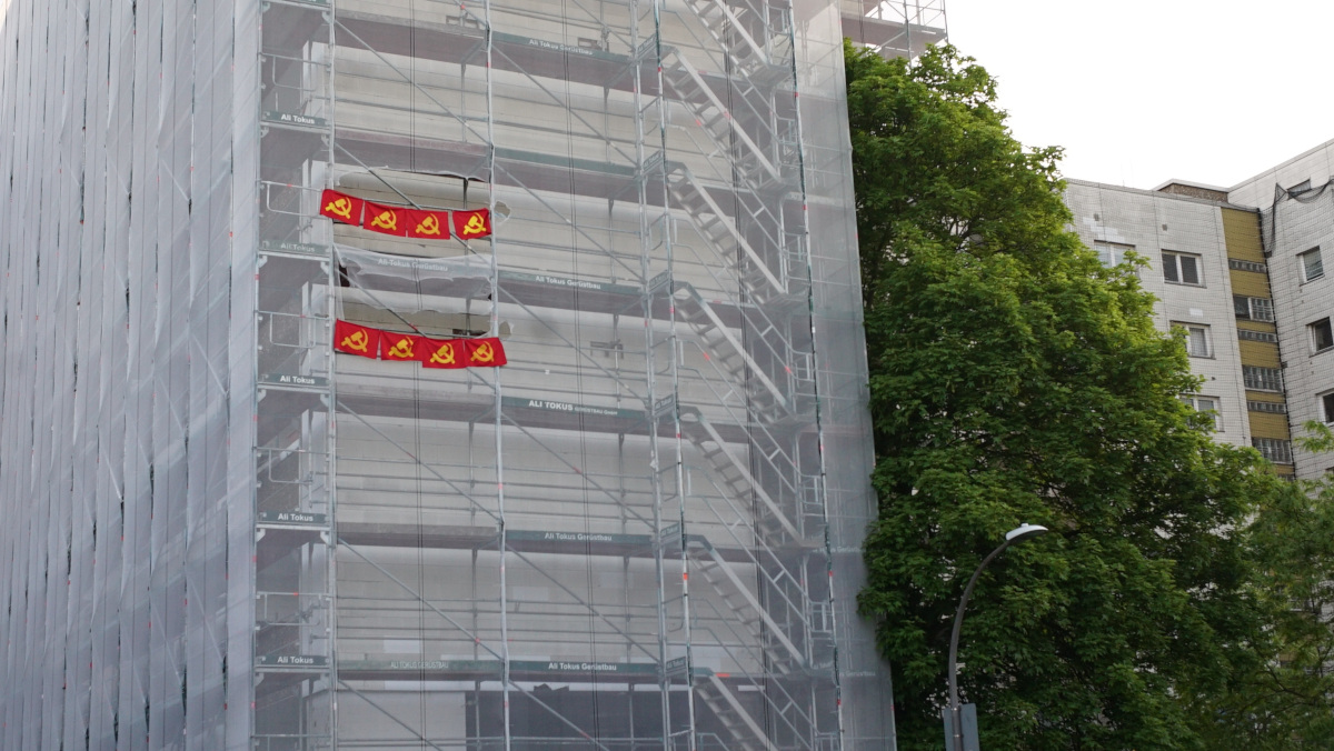 Beflaggung Görlinger Zentrum