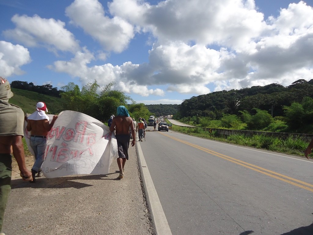 Straßenblockade Rio Largo