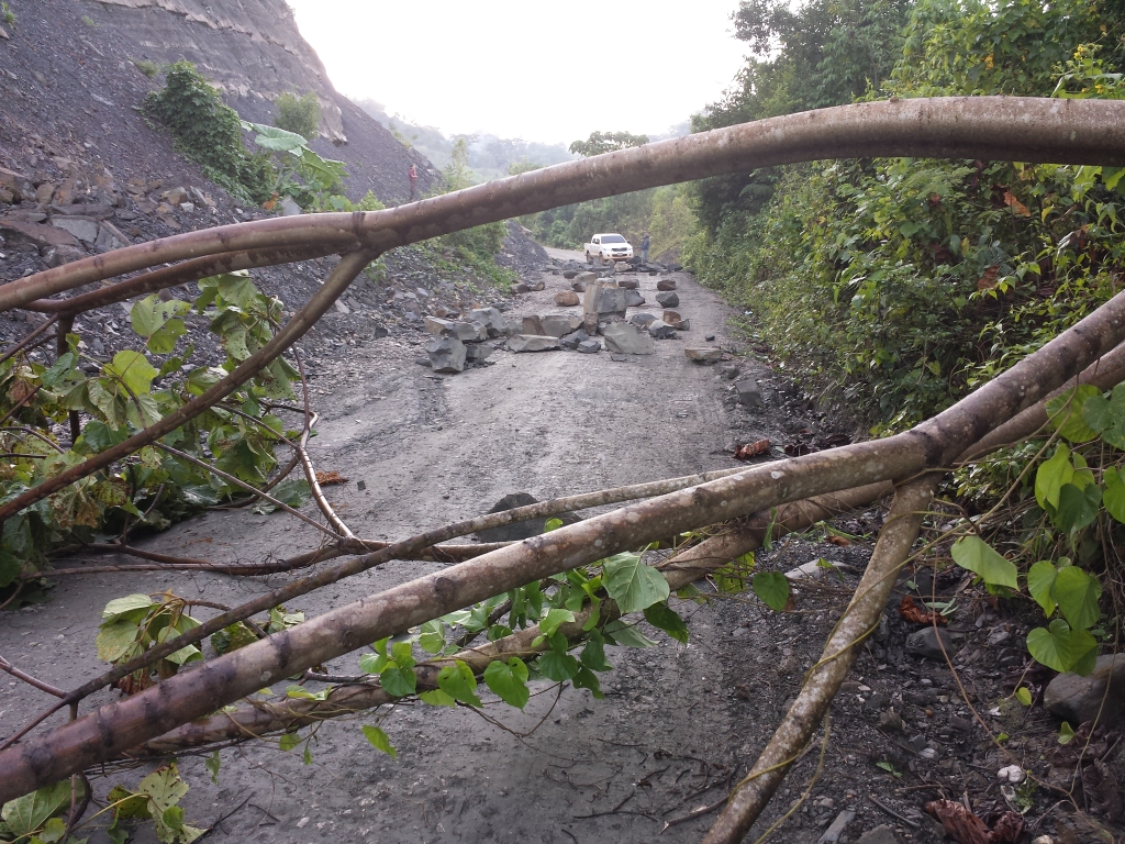 Guatemala Blockierte Straße