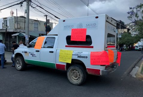 Gesundheitswesen Krankenwagen Straßenblockade