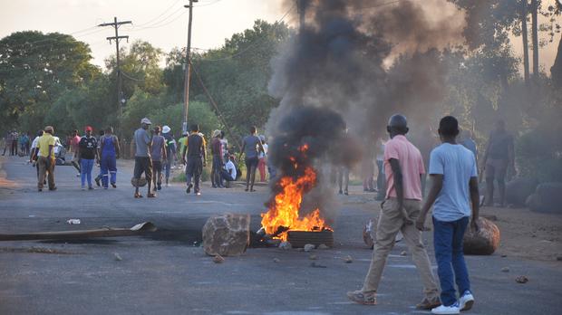 Protest against RBPlat Rustenberg