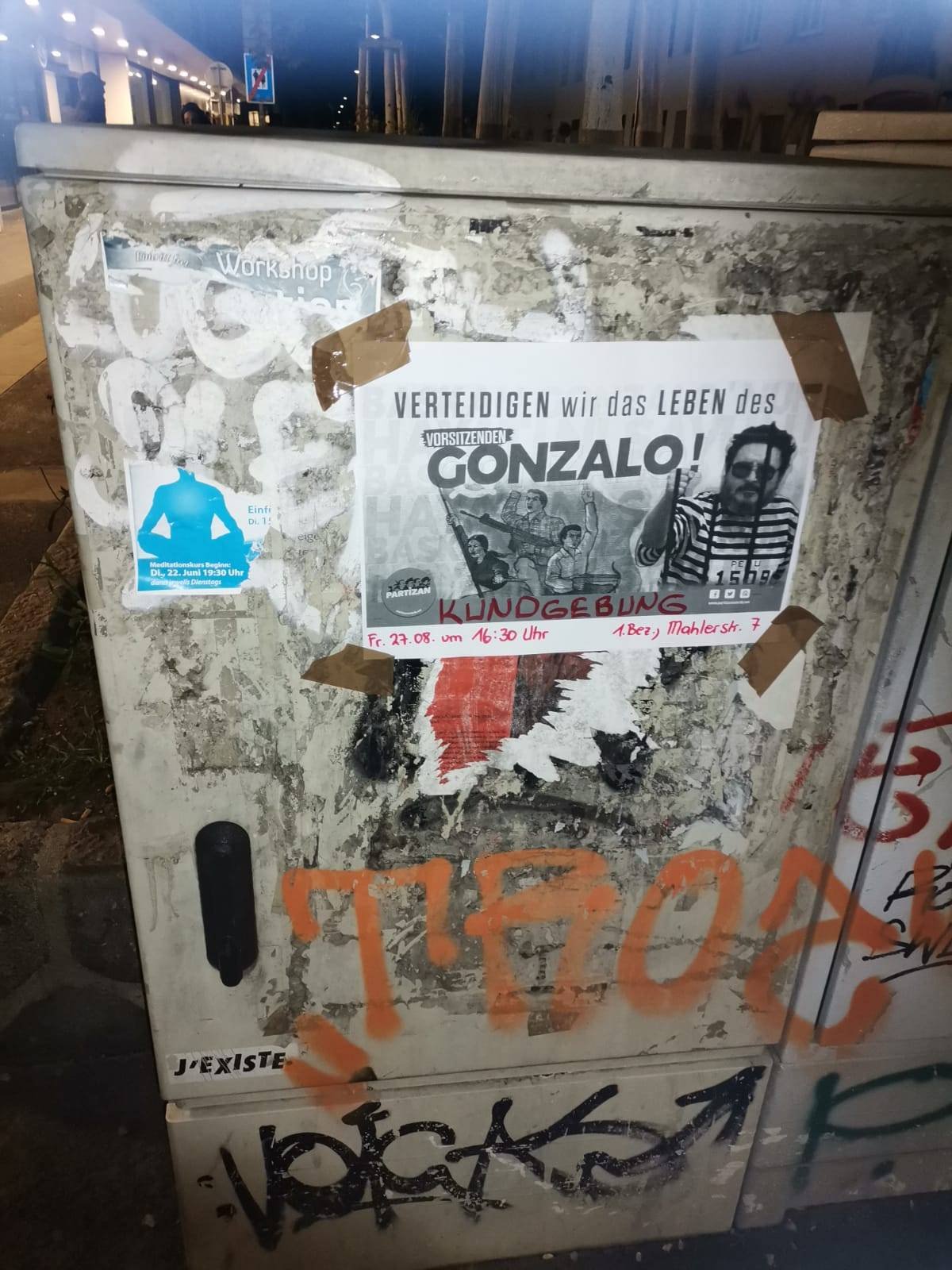 Partizan Aktionen für den Vorsitzenden Gonzalo August 2021 II